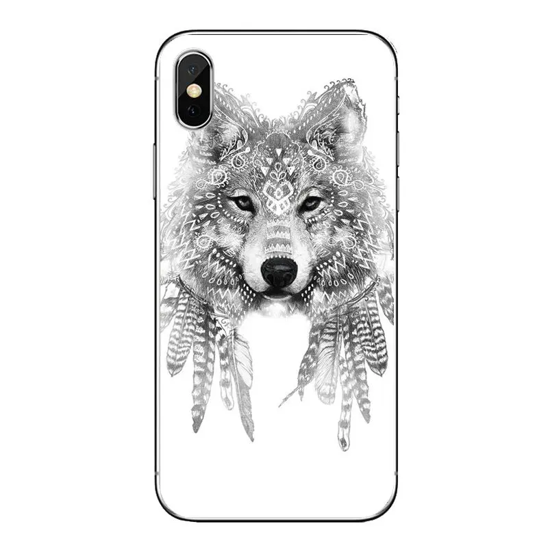 Чехлов из термопластичного полиуретана (TPU) на телефоны волк волков и с буквенным