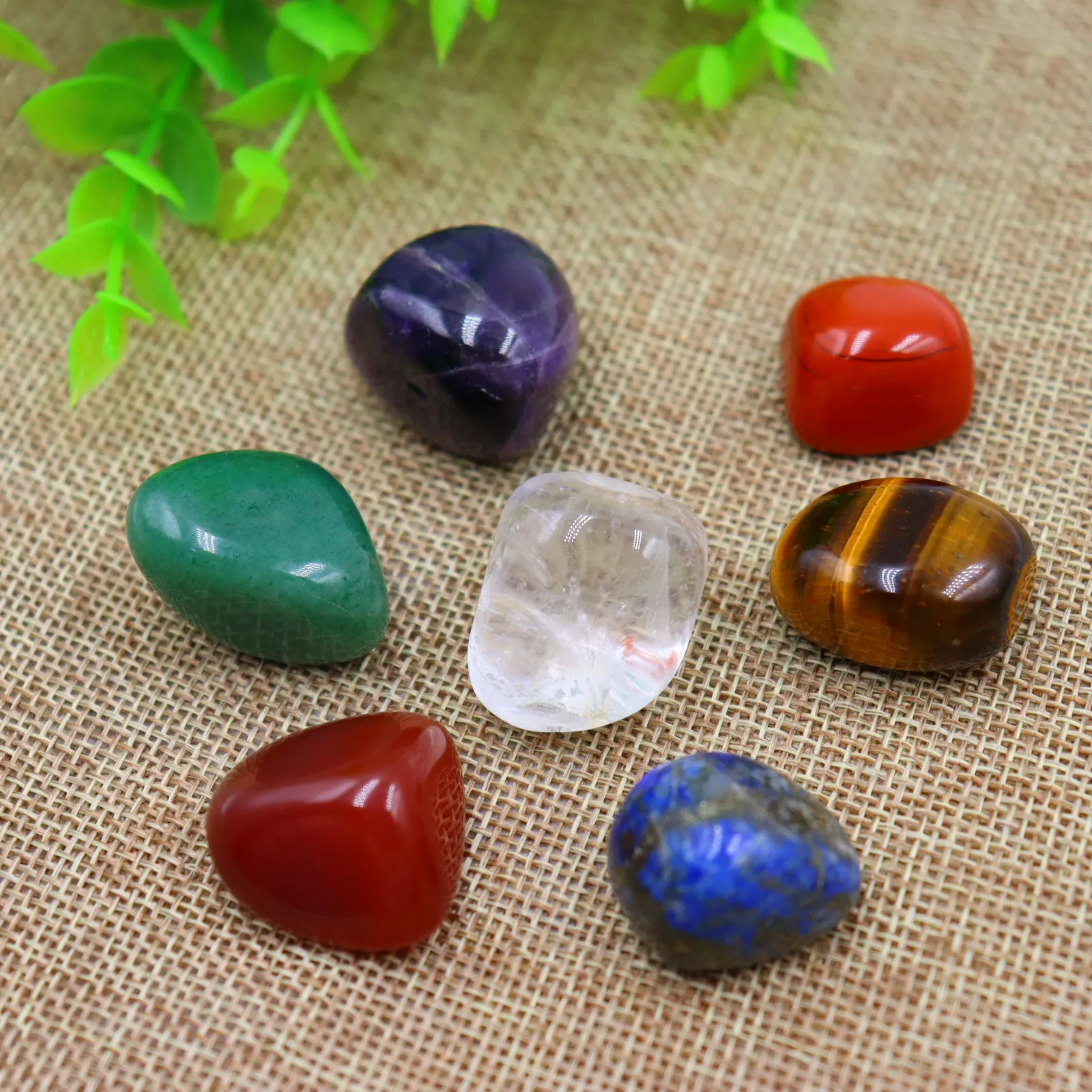 

7 Chakra Healing Crystals Natural Rough Raw Stone Chakra Meditation Set Reiki Energy Yoga Stone Set Power Idea Stone