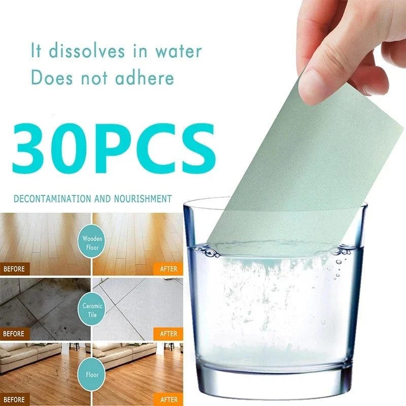 

Floor Cleaning Sheet Cleaner Tablets Remove Dust All-around Dissolving Paper Cleaning Sheet Used for Office/Living Room/Kitchen