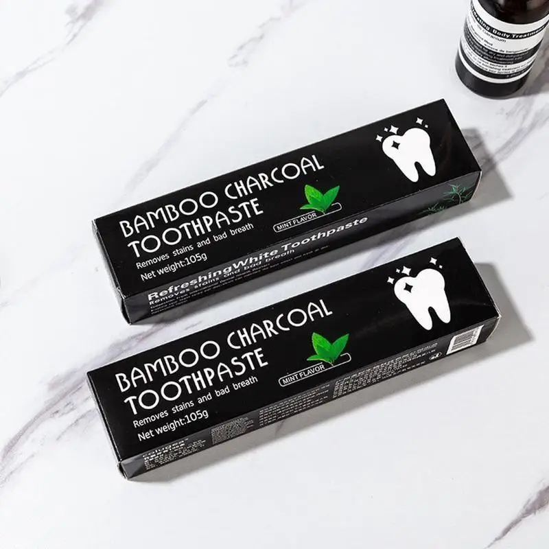 

105g Bamboo Charcoal Black Toothpaste Teeth Cleaning Tools Deep Clean Dental Toothpastes All-purpose Whitening Teeth Charco S0M2