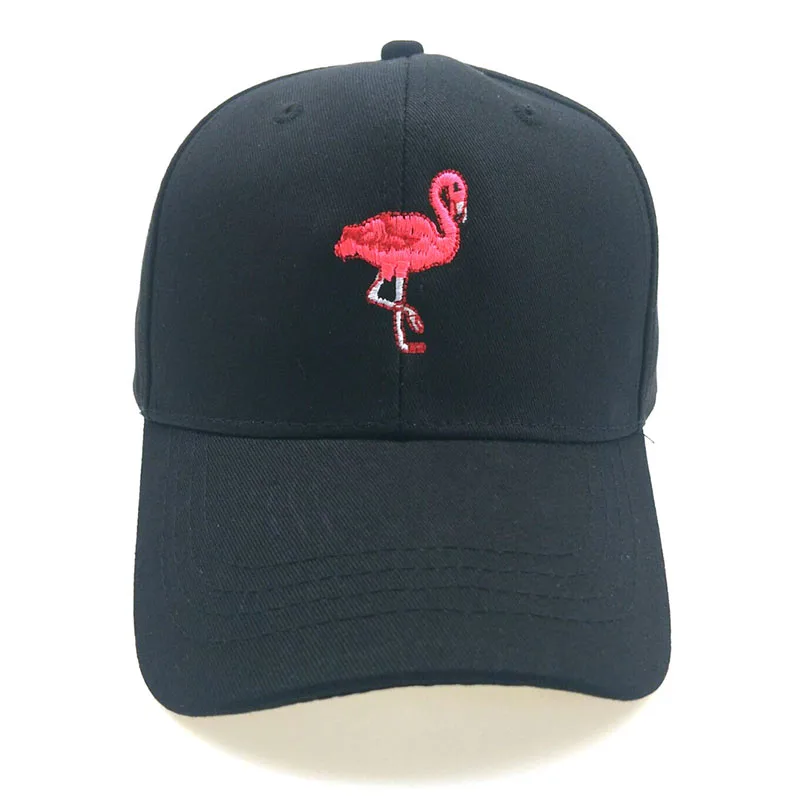 LA Новая мода унисекс Snapback Защита от Солнца шляпа Фламинго вышивка хлопок