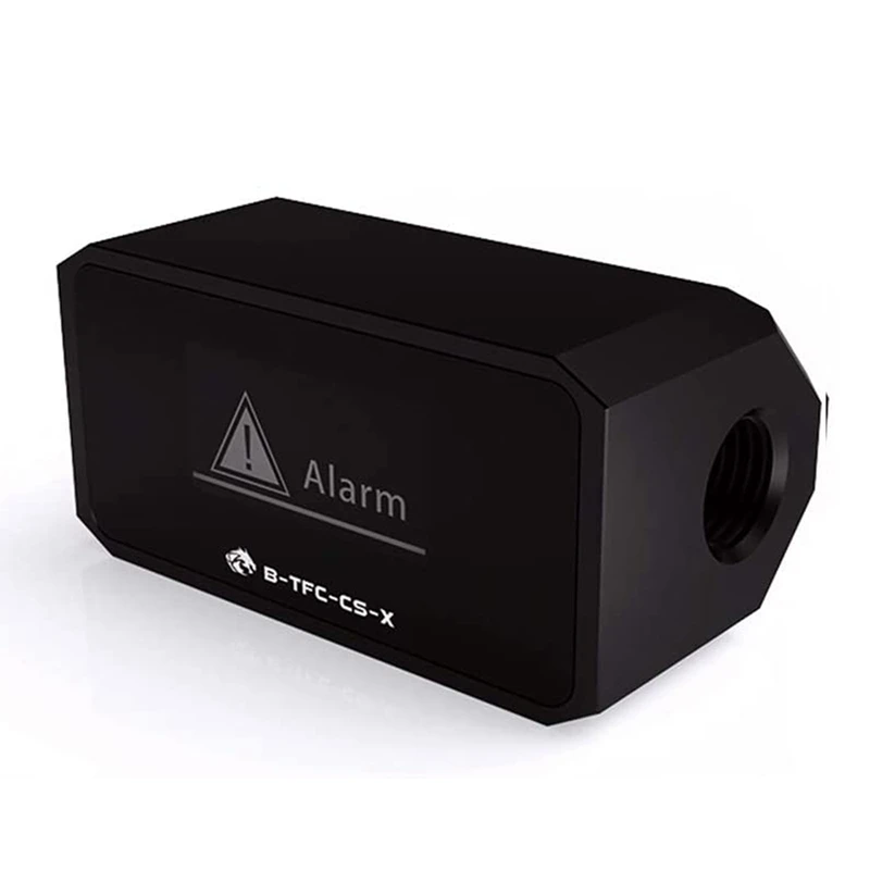 

Bykski OLED Digital Display Water Temperature Meter / Water Flow Meter Water Cooler System Double G1/4 Inch Flow Sensor Fitting