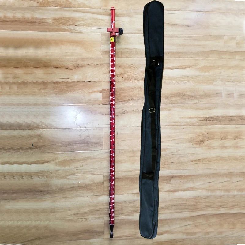 New Ｒed Carbon Fibre Pole 8' Ｆor GNSS GPS RTK Surveying Dual Ｇraduation lnner Ｐole (Feet/Metric) | Инструменты