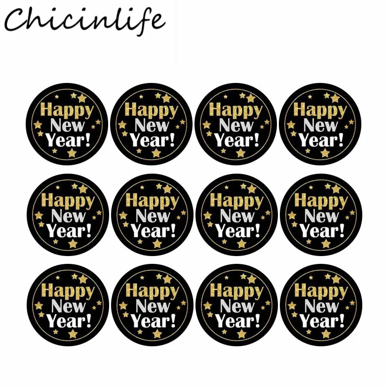 

Chicinlife, 60 шт., Новогодняя упаковка, герметичная этикетка, наклейка s, Счастливого Рождества, сделай сам, торт, подарочные этикетки, наклейки, ро...