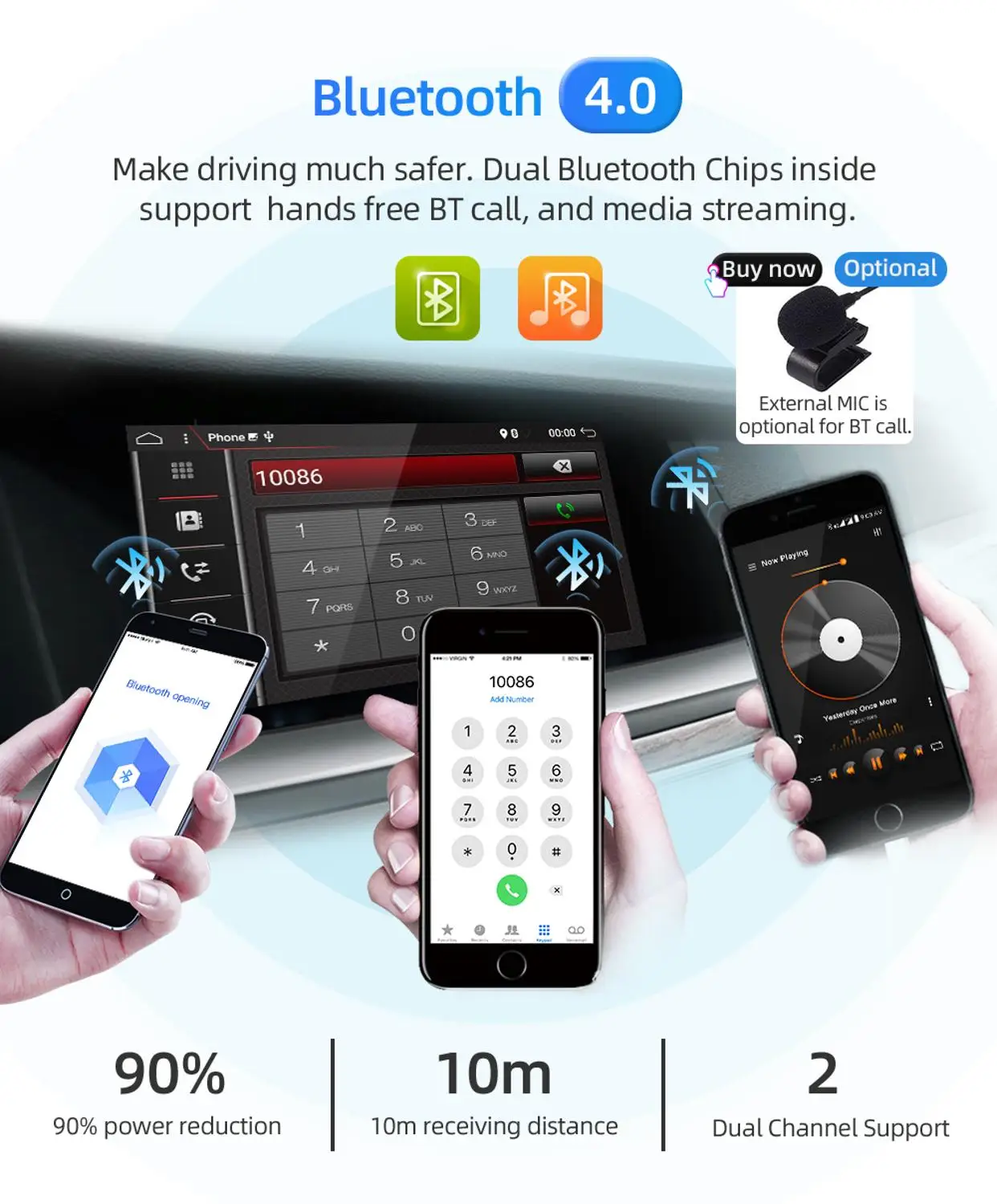 Bosion Android 10 0 автомобильный радиоплеер GPS навигатор для ford focus 2004 2010 2 3 Mk2/Mk3 головное