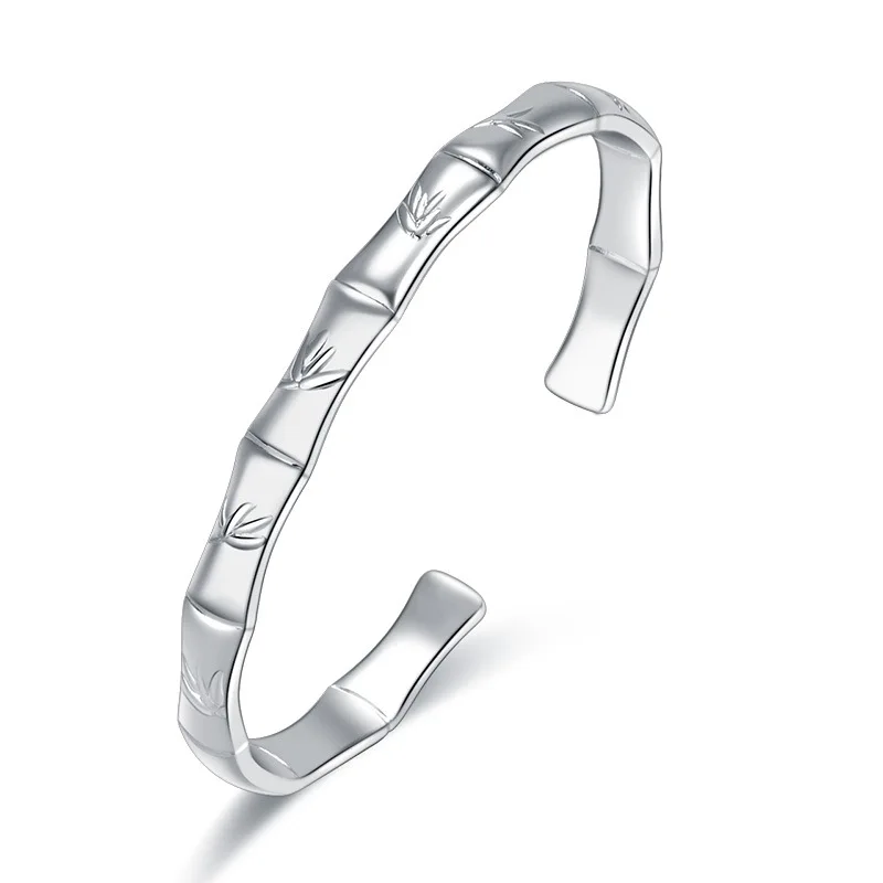 

Fashionable sweet small fresh bamboo lady bracelet personality contracted open smooth wristband fashion women's hand ornaments