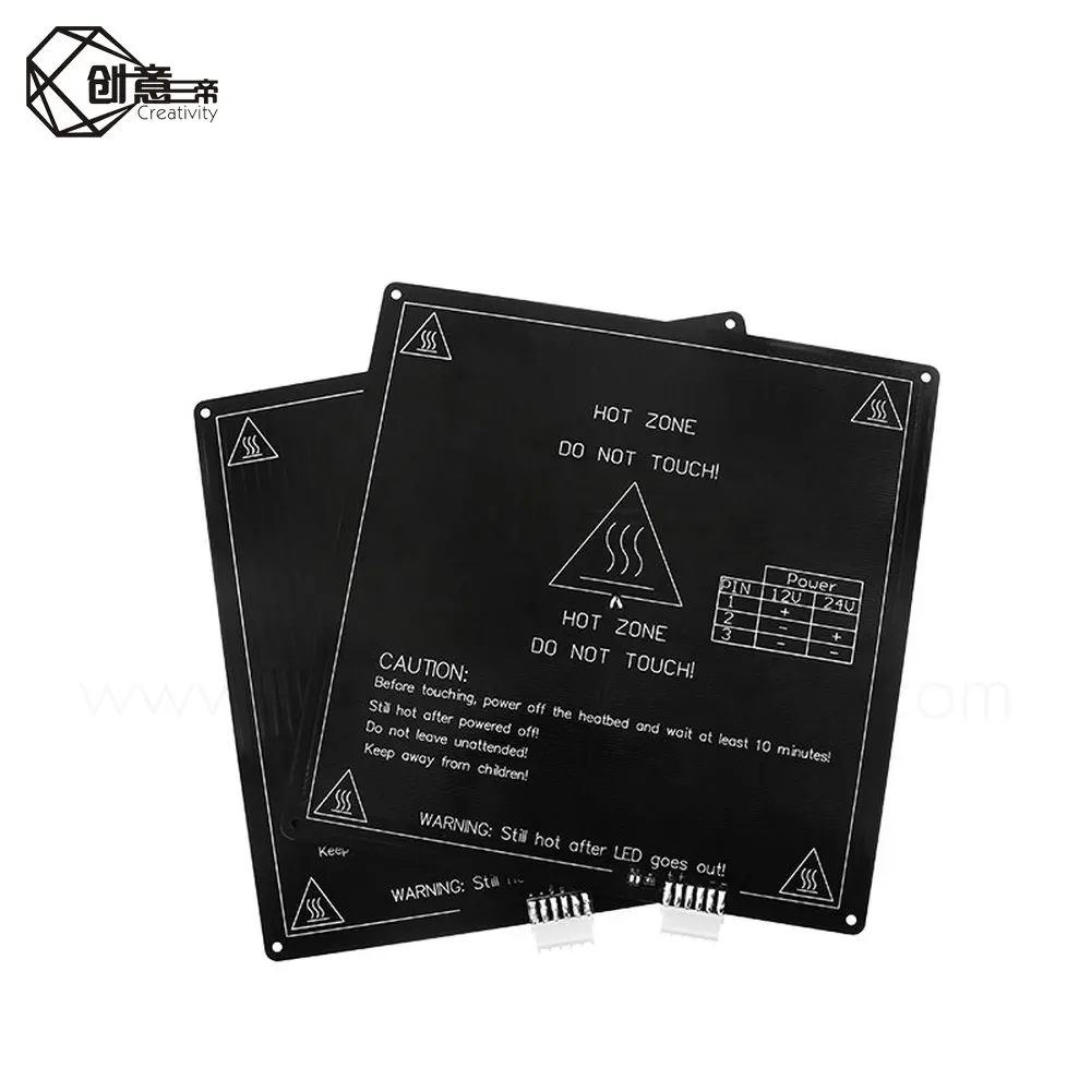 Алюминиевая грелка MK3 12 В/24 В деталь для Reprap Mendel hot HotBed 3D Heatbed фотоэлектрической