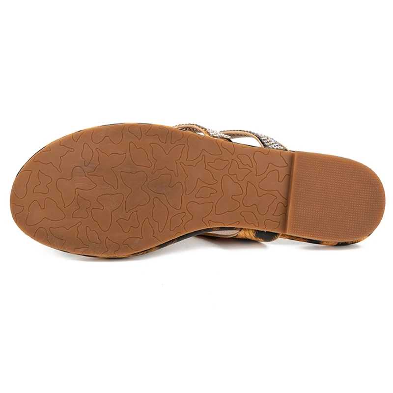 

1 Pair Women Flat Slippers Sandals Open Toe Breathable Anti-slip for Summer Beach A66