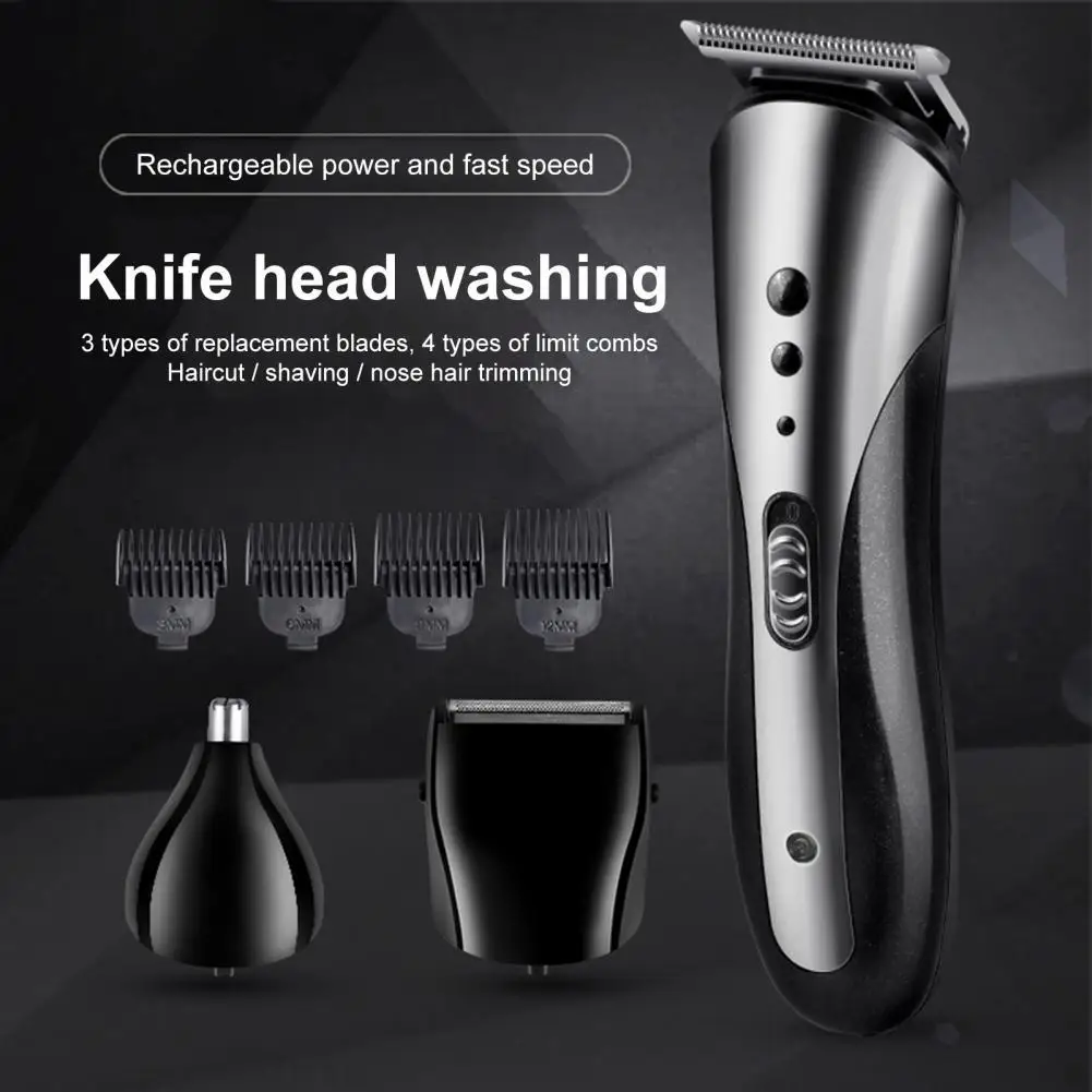 

1 Set Razor Shaver Rechargeable Multifunctional Washable Beard Razor Electric Shaver for Men