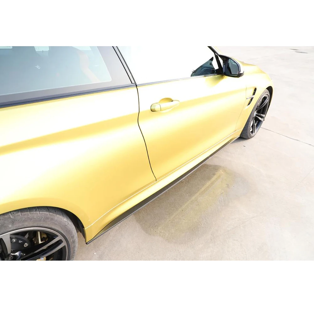 Углеродное волокно/FRP боковые юбки удлинители фартуки для BMW F82 F83 M4 Coupe Convertible 2014 -