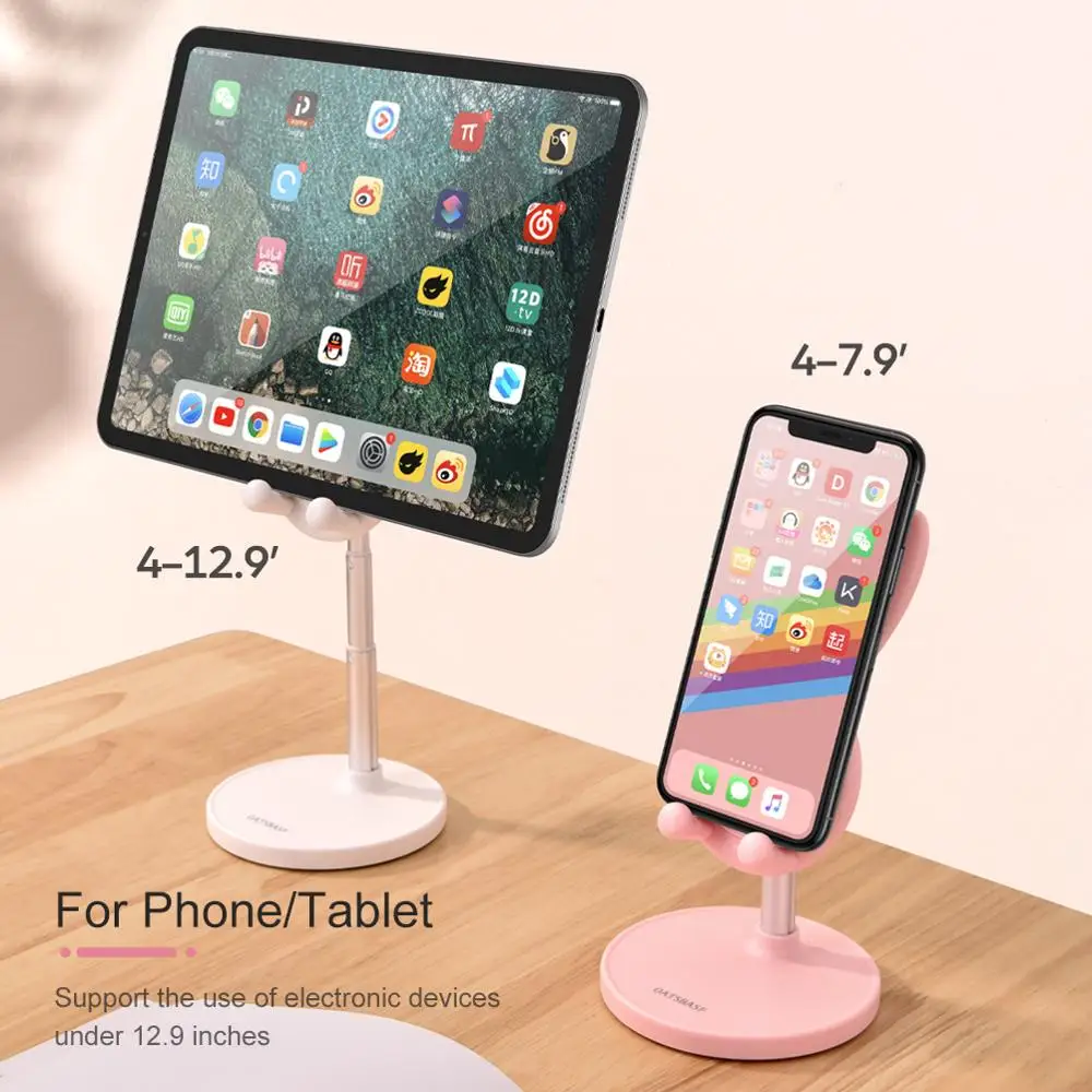 

Mobile Phone Accessories Phone Holder Stand Desktop Metal Material For Phone iPad Xiaomi Huawei Tablet Stand Adjustable Angle
