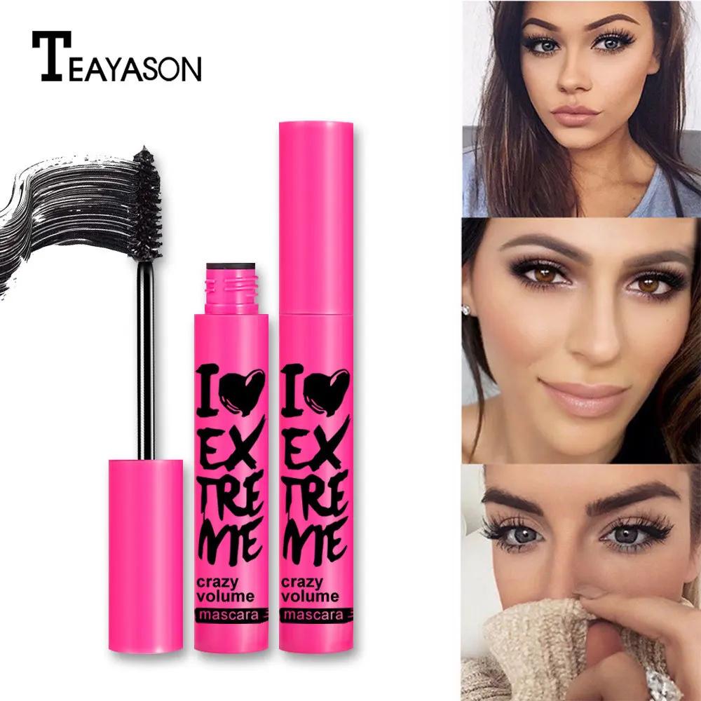 

Mascara Thick Curling Eyelash Extension Liquid Waterproof Quick-Drying Fiber Small Brush Head Long Lasting And Slender Cosmetics