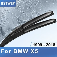 BSTWEP Windscreen Wiper Blades for BMW X5 E53 E70 F15 Fit Hook / Side Pin / Push Button Arms Exact Fitting From 1999 to 2017