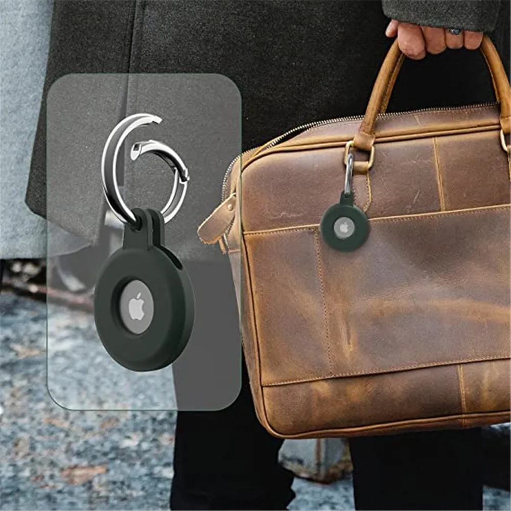 

For Apple Airtags Liquid Silicone Protective Sleeve For Apple Locator Tracker Anti-lost Device Keychain Protective Sleeve Hot