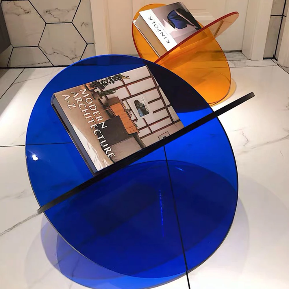 

Modern Style Transparent Plexiglass Planet Bookshelf Thickened Acrylic Magazine Frame Photography Furnishing Home Accessories