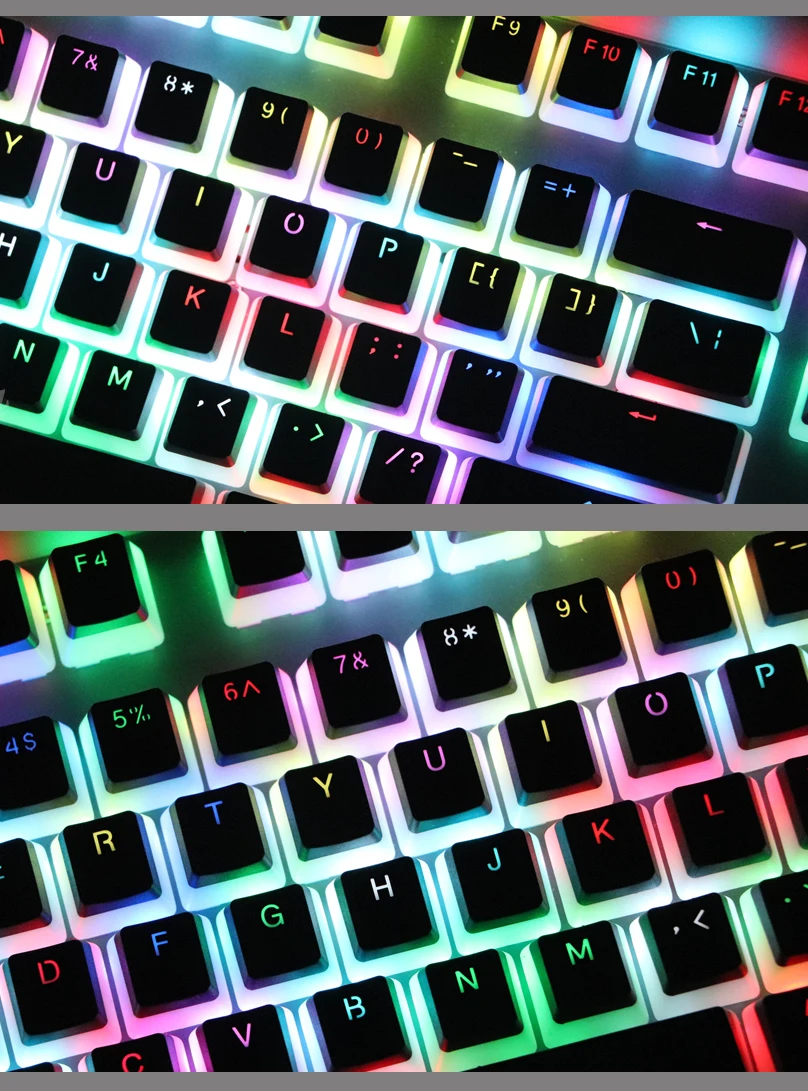 108 клавишей/комплект PBT Pudding Keycap с подсветкой механическая клавиатура Чехлы для клавиш filco Ikbc Ducky nopoo Varmilo OEM профиль