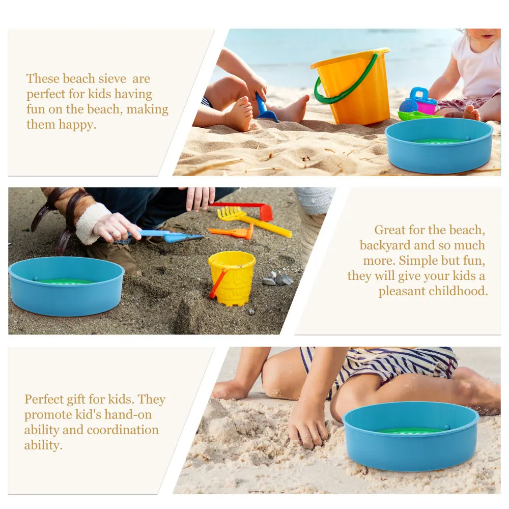 

4Pcs Handheld Sand Sifter Sand Sifter Colorful Sand Sieves Toys