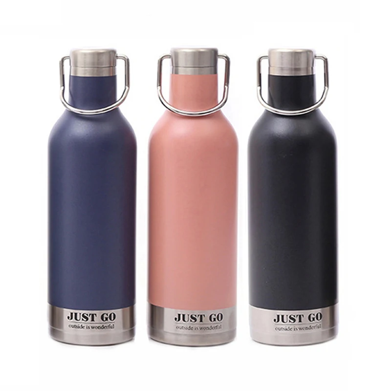 Переносная бутылка для воды UPORS из нержавеющей стали 500 мл термос с двойными