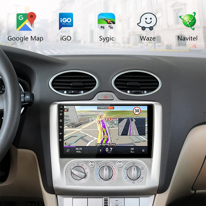 Vtopek 2G + 32G Android автомобильное радио для ford focus 2 3 Mk2/Mk3 Exi MT AT 2005 2011 мультимедийный