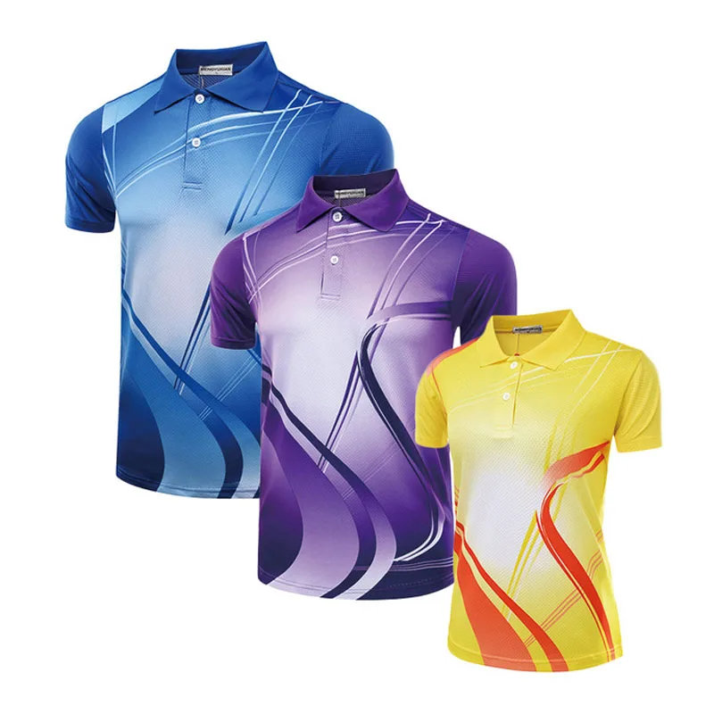 

badminton dress shirt male female,table tennis shirt,Breathable Turn-down collar tennis sport T-shirt sports clothes M-4XL A58