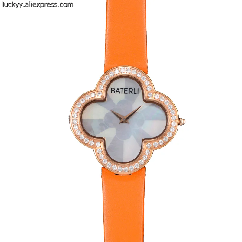 2020 Новое поступление жемчужный циферблат Кварцевые Для женщин часы из розового