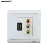jsj n86 902 600 603 hdmi 2 0 3d av color socket plug in multi function wiring wall plug