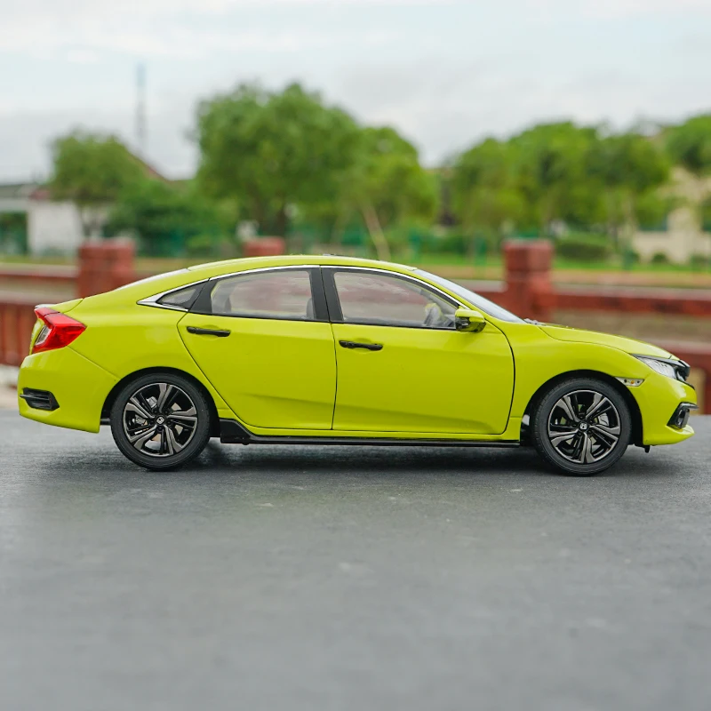 1/18 Новинка 2019 Honda Civic (желтый/зеленый) Lancer Evolution литая модель автомобиля|Наземный