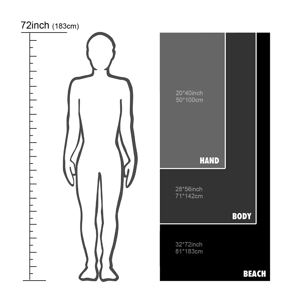 

Microfiber Towels for Travel Sports Fast Drying Super Absorbent Ultra Soft Lightweight Camping Gym Beach Swimming Hiking Yoga