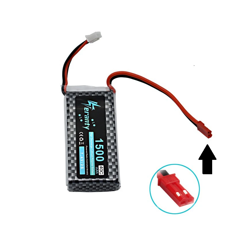 Max 40C 7 4 v 1500mAh LiPo батарея T/XT60/JST вилка для RC автомобиля/самолета/вертолета