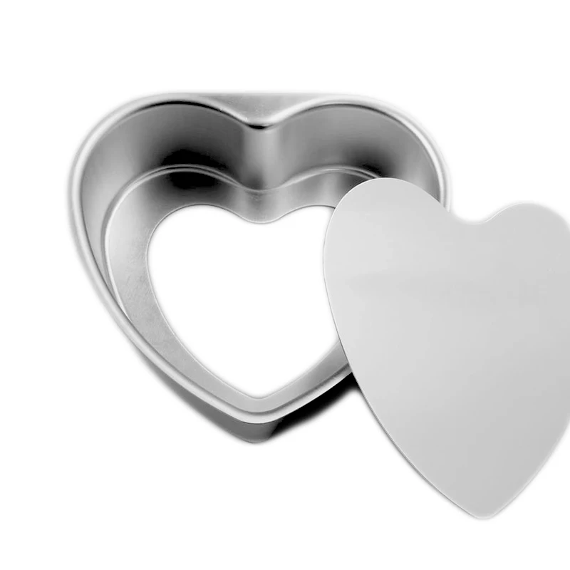 Алюминиевая форма в форме сердца для выпечки тортов инструмент простая