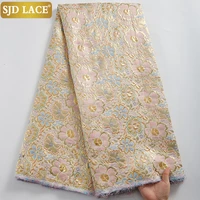 sjd lace african brocade lace fabric damask jacquard apparel upholstery materil patchwork fabric for nigerian wedding dressa2438