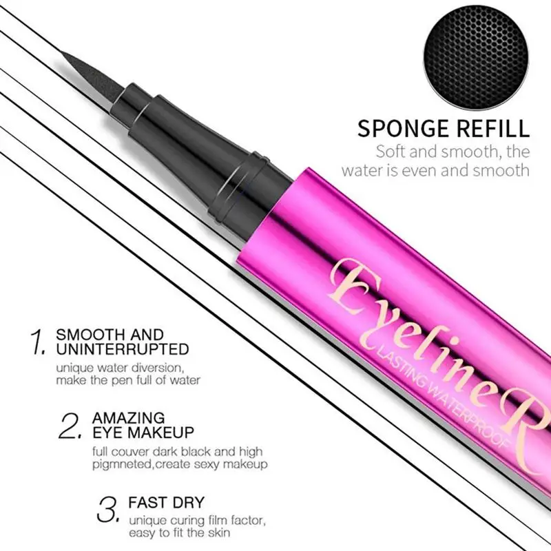 

Matte Liquid Eyeliner Waterproof And Non-Smudge Black Eyeliner Long-Lasting Quick-Drying Eyeliner Eye Makeup Beauty Tool