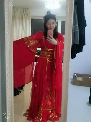 Китайский аниме Tian Guan Ci Fu Xie Lian карнавальный костюм красное свадебное платье