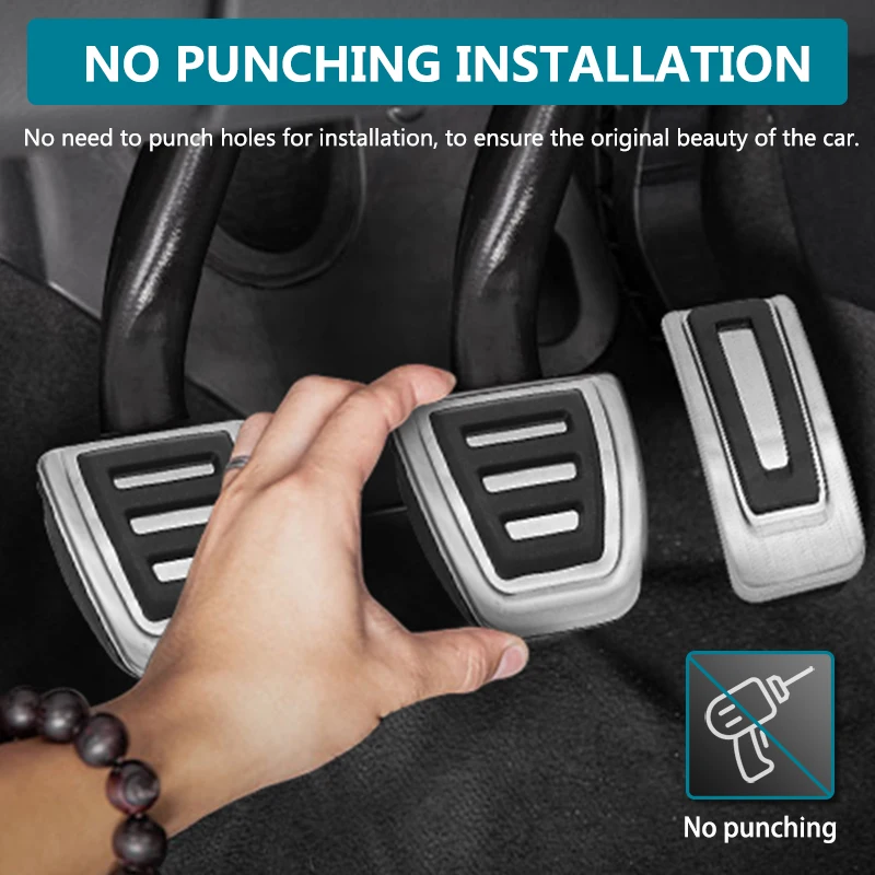 4 шт./компл. Автомобильная наклейка на педаль тормоза акселератора для Audi A3 Vw Golf 7