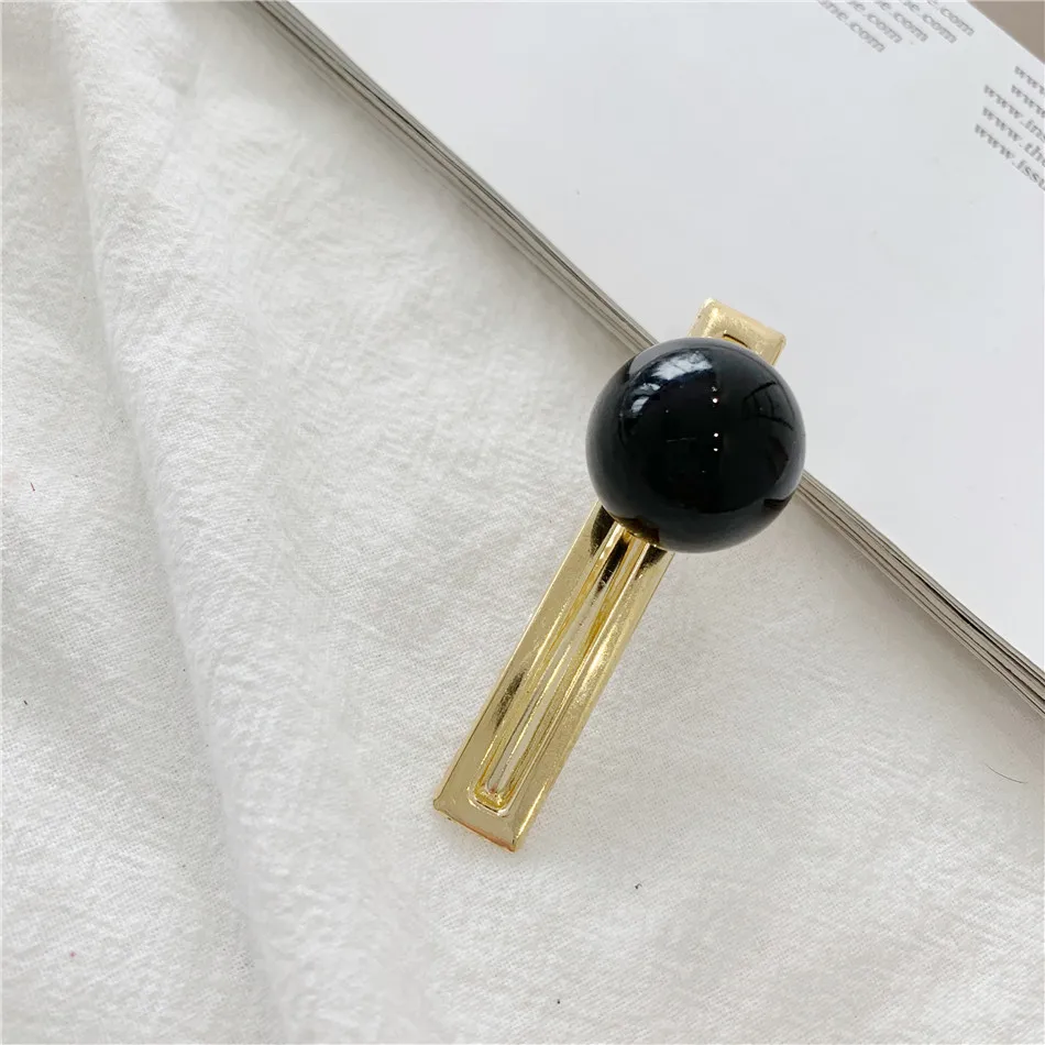 1 шт. корейские заколки для волос с кристаллами женские круглые геометрические