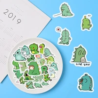 40 pcs cute little dinosaur adhensive stickers decorative album diary stick label stationery decor hand account