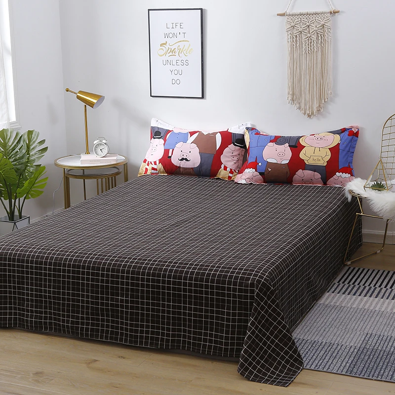 

cartoon pig bedding set Korea style kawaii bed linen duvet cover pillowcase bed sheet sets for adult kids queen king size