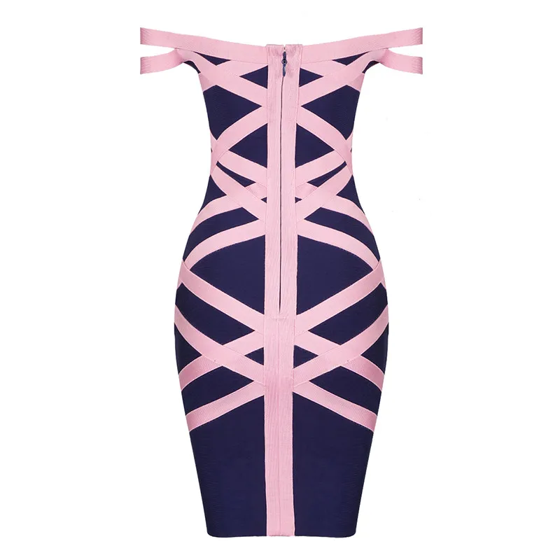 

2021 Summer Women Bandage Dresses Fashion Sexy Club Evening Party Strapless Mini Dress Slash Neck Off Shoulder Clothes Vestidos