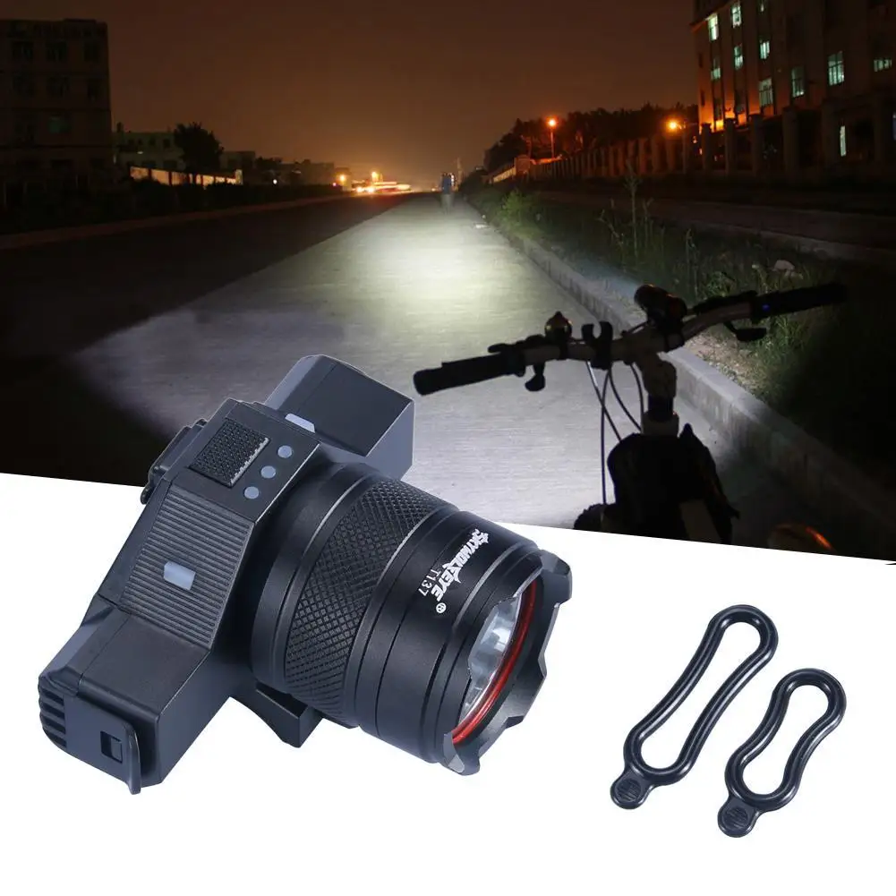 Супер яркий водонепроницаемый велосипедный светильник USB Перезаряжаемый фонарь