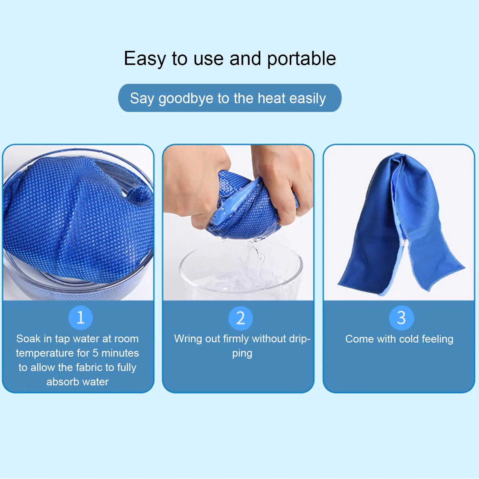 

Summer Towel Cooling Quick-Dry Cooling Reflective Multifunction Cool Feeling Sweat-Absorbent Towel Running Riding Fitness