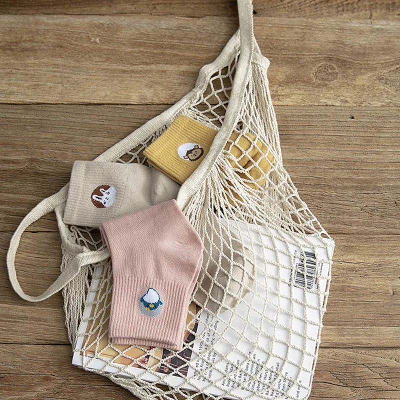 Необычные забавные носки хлопковые разные милые женские Носки с рисунком