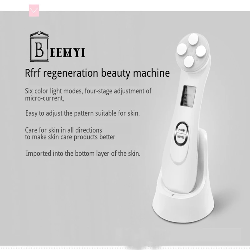 EMS, радиочастотный светодиодный инструмент для ухода за лицом, Электропорация, мезотерапия, устройство для ухода за кожей, подтягивание лица, удаление морщин