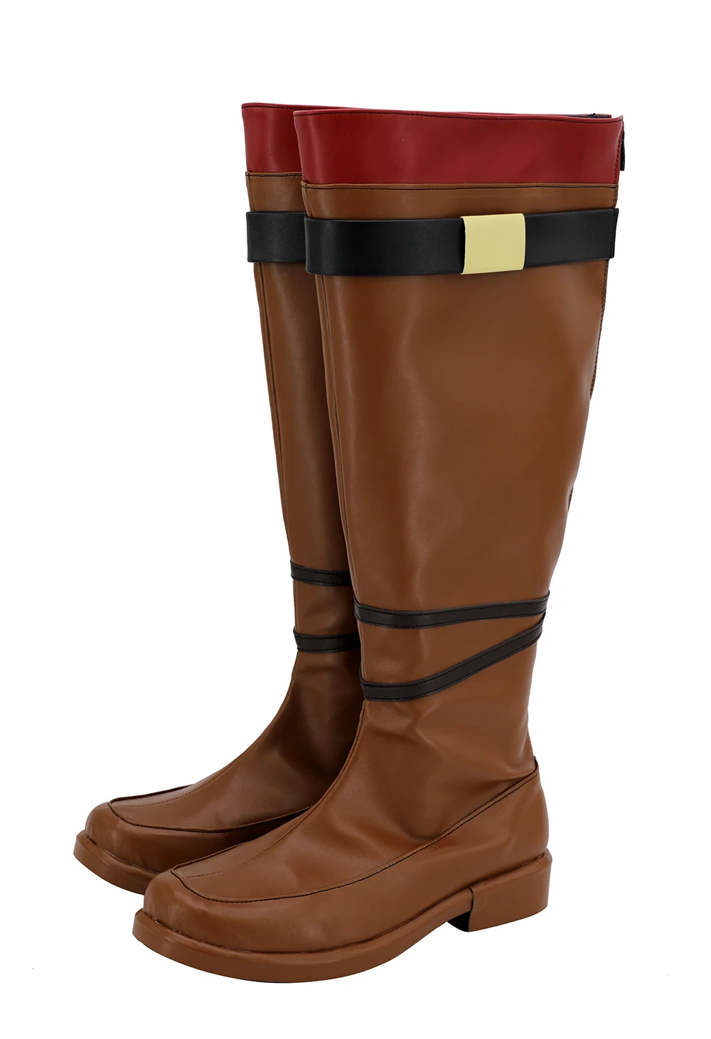 Fire Emblem: The Blazing Blade Canas Cosplay Boots Brown Leather Shoes Custom Made Any Size | Тематическая одежда и