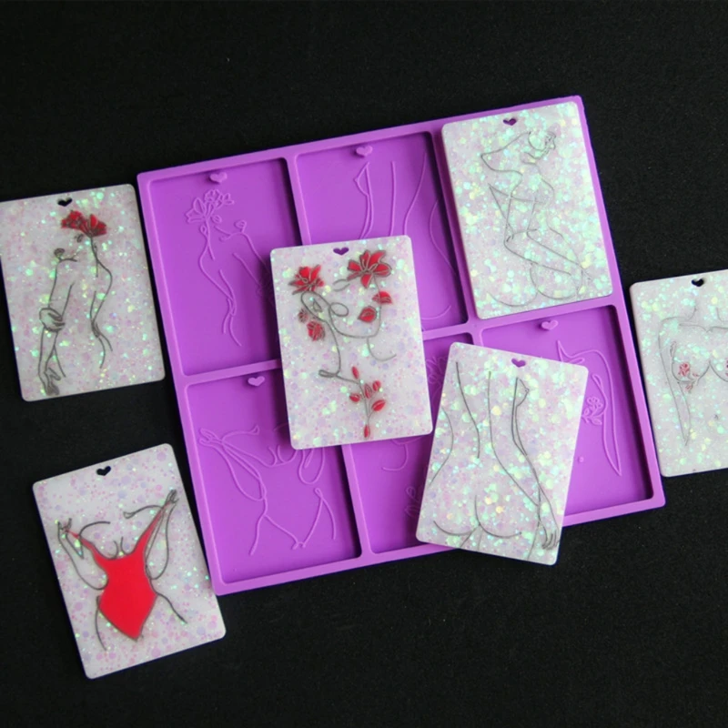 Женского тела со штриховыми рисунками Забавная брелок каботажное судно