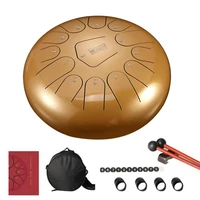 tongue drum 12 inch steel tongue drum set 13 tune hand pan drum pad tank sticks carrying bag percussion instruments accessories