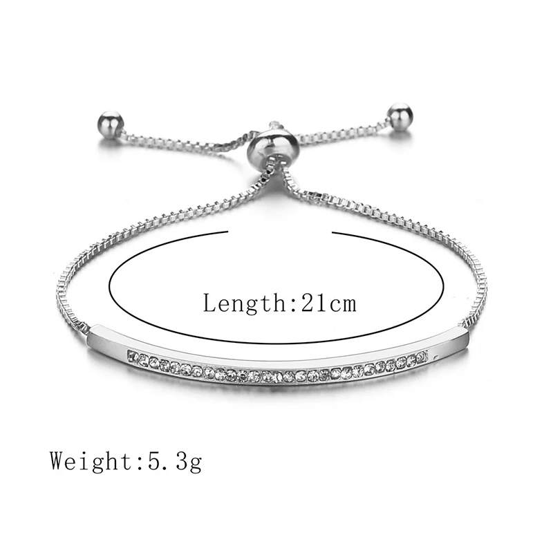 Элегантные циркониевые регулируемые браслеты для мужчин и женщин Роскошные