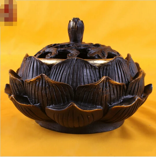  510 + бронзовая скульптура Лаки ароматерапия печи Будды с поставками медная