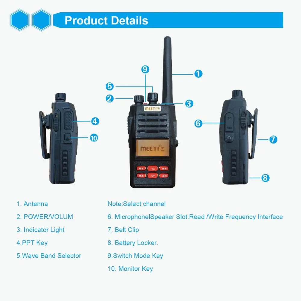 MEEYI Tr-501d / y-a1-wr туристическая информационная стойка Gmrs на дистанционном