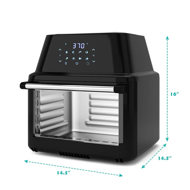 

COSTWAY 18L Multi-functional Air Fryer Oven 1800W Dehydrator Rotisserie Oil-free & Healthy Cooking Oven 8in1 Versatile Air Frye