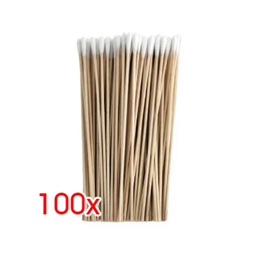 

100 Count Six Inch Thin Wood Cotton Tipped Applicator
